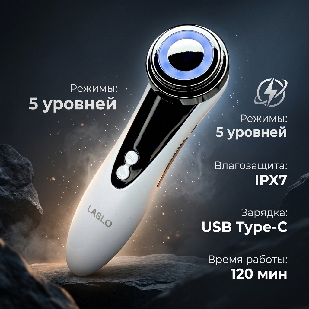 AI инфографика — массажер Laslo W618 характеристики